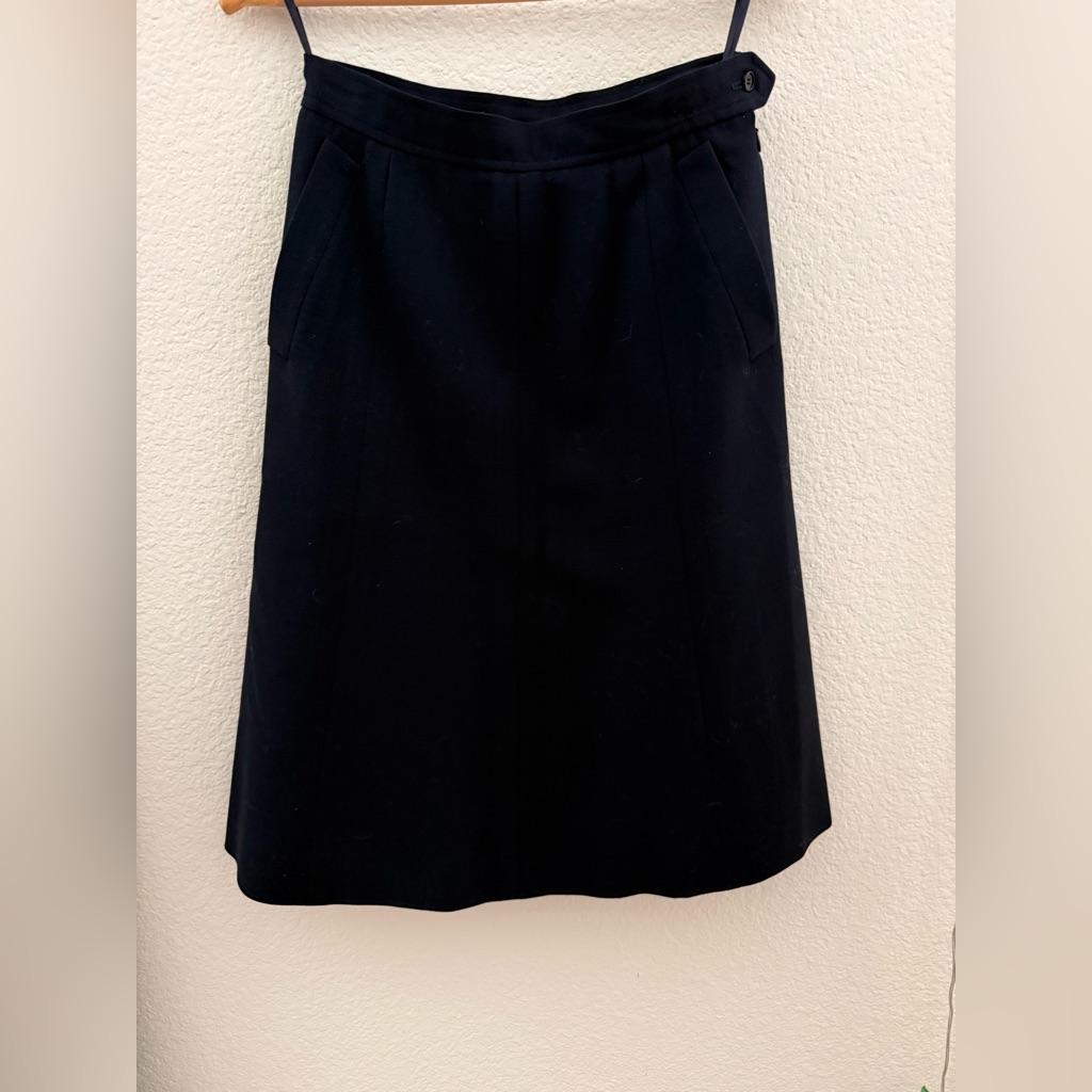 Yves Saint Laurent Navy Skirt